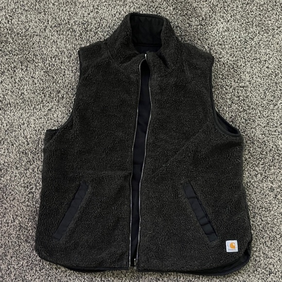 Carhartt Women's Sherpa Lined Dark Vest Reversible - Picture 2 of 2